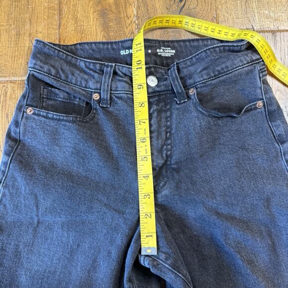 Old Navy Womens Size 0 High Rise O.G. Loose Secret Smooth Pockets Black - Picture 4 of 7